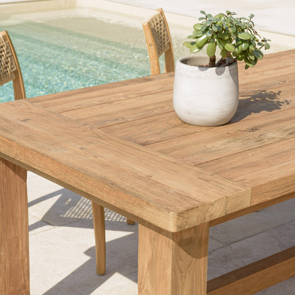 Kally - Table À Manger De Jardin - Marron