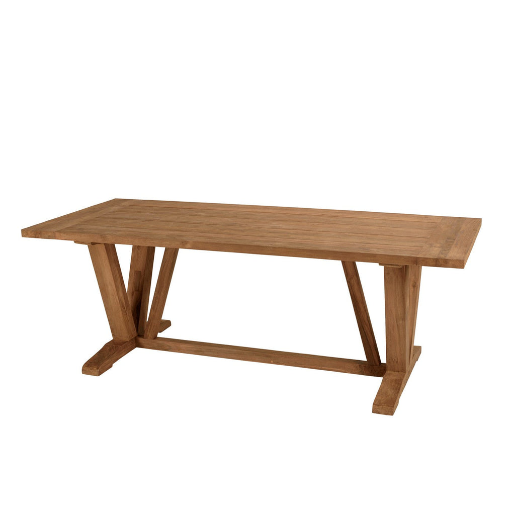 Kally - Table À Manger De Jardin - Marron