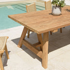 Kally - Table À Manger De Jardin - Marron