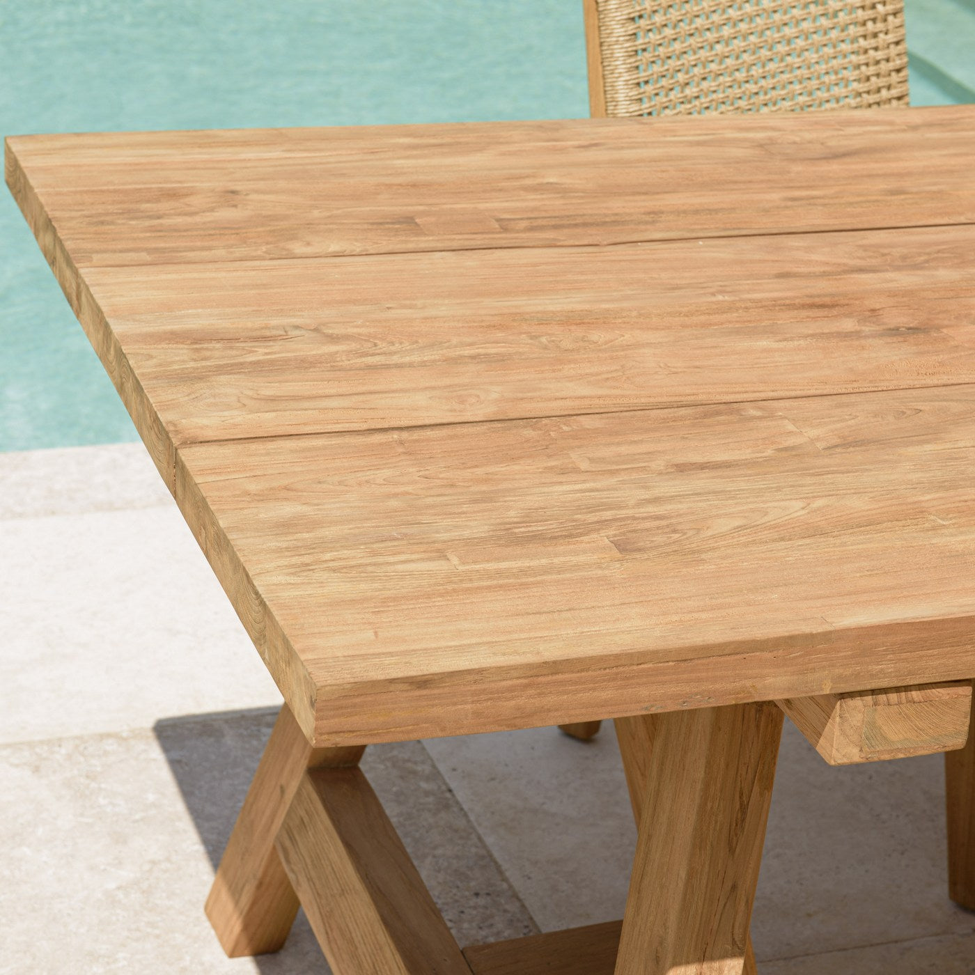 Kally - Table À Manger De Jardin - Marron