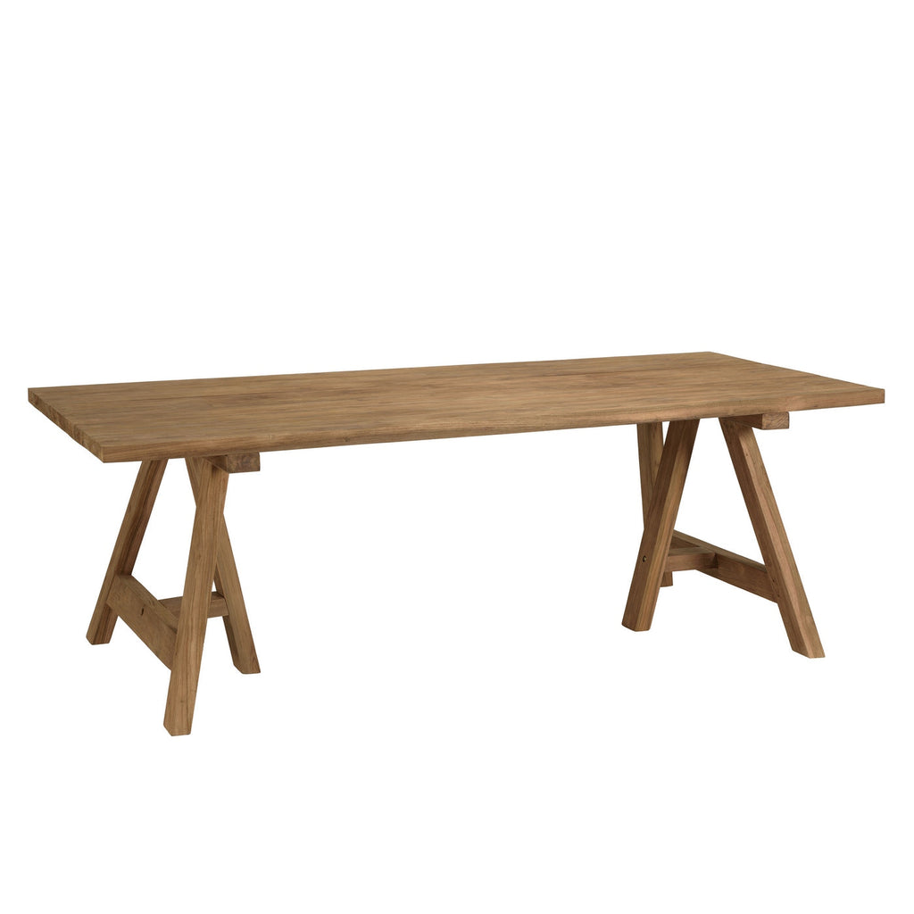 Kally - Table À Manger De Jardin - Marron