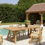 Kally - Table À Manger De Jardin - Marron