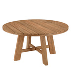 Kally - Table À Manger De Jardin - Marron