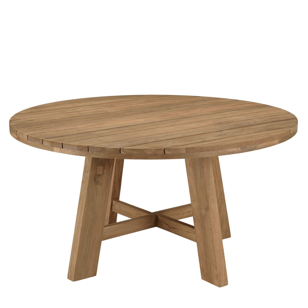 Kally - Table À Manger De Jardin - Marron