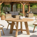 Kally - Table À Manger De Jardin - Marron