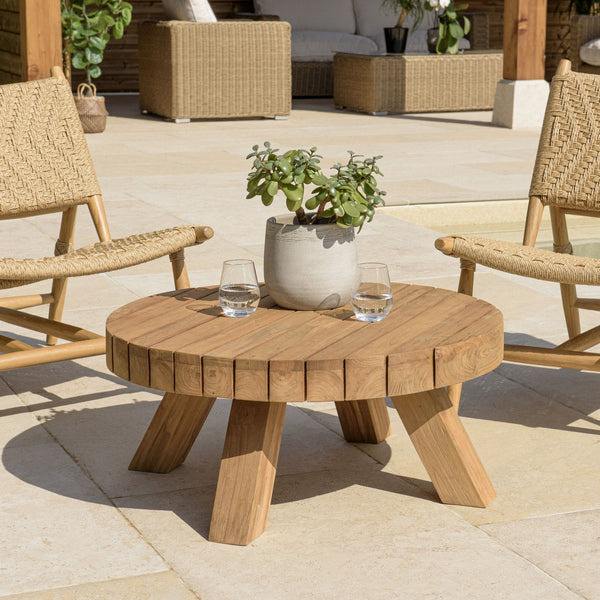Kally - Table Basse De Jardin - Marron
