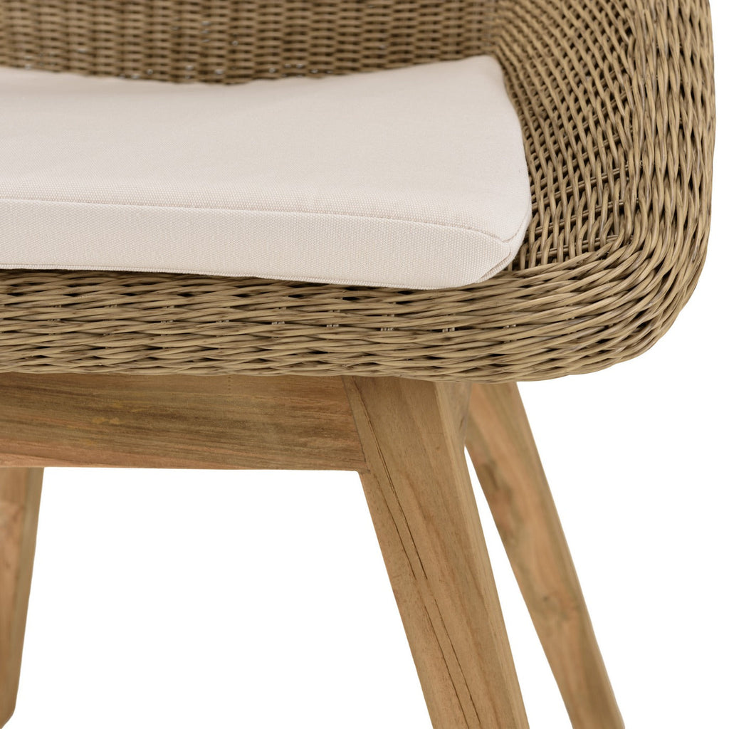 Kally - Salon De Jardin 6/8 Pers - Beige/Ecru/Marron