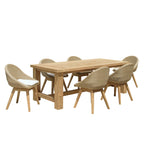 Kally - Salon De Jardin 6/8 Pers - Beige/Ecru/Marron