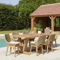 Kally - Salon De Jardin 6/8 Pers - Beige/Ecru/Marron