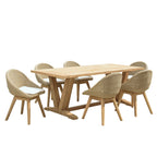 Kally - Salon De Jardin 6/8 Pers - Beige/Ecru/Marron