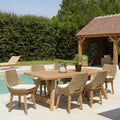 Kally - Salon De Jardin 6/8 Pers - Beige/Ecru/Marron