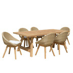 Kally - Salon De Jardin 6/8 Pers - Beige/Ecru/Marron