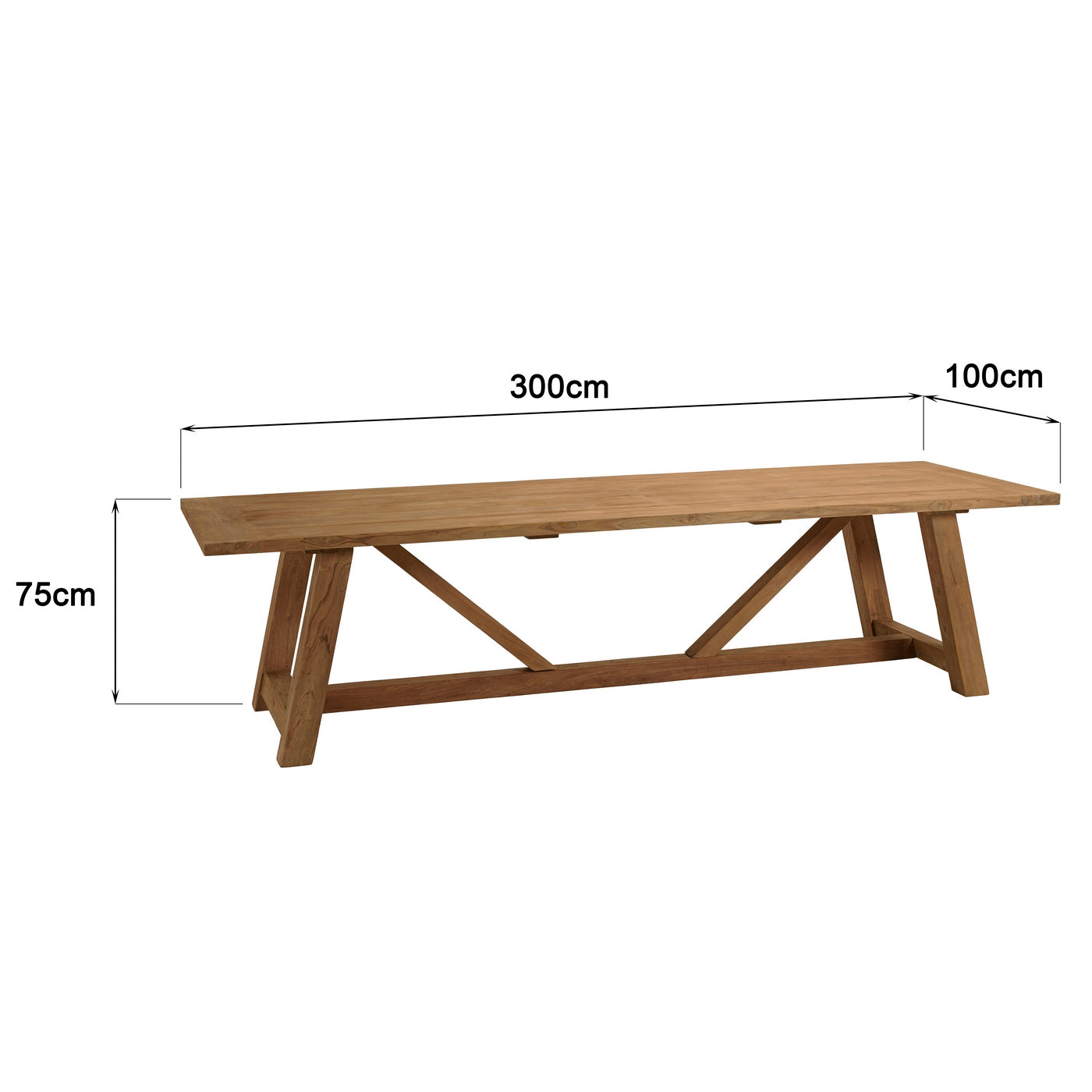 Kally - Table À Manger De Jardin - Marron