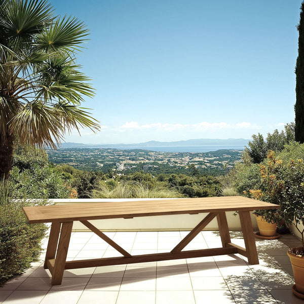 Kally - Table À Manger De Jardin - Marron