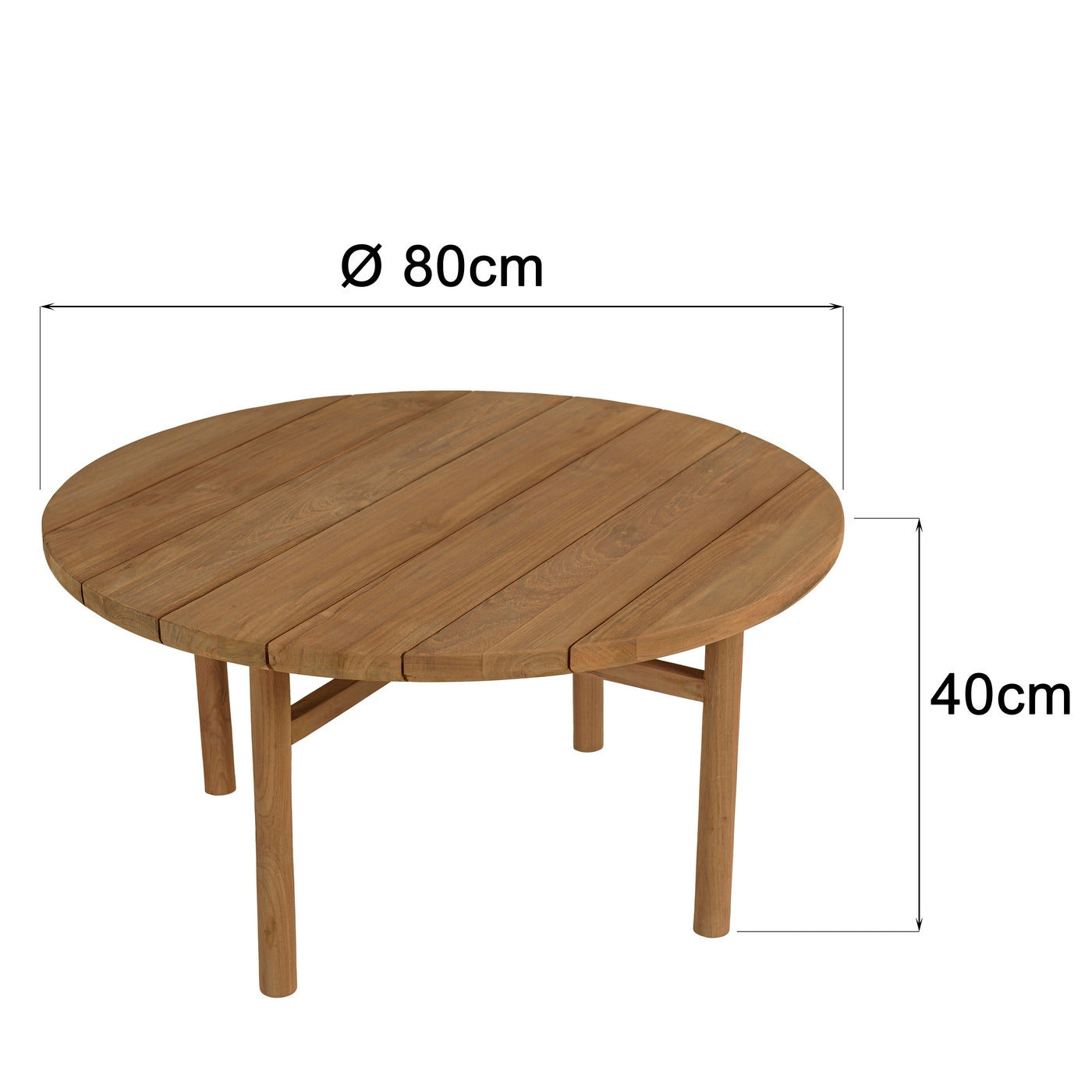 Kally - Table Basse De Jardin - Marron