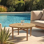 Kally - Table Basse De Jardin - Marron