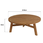 Kally - Table Basse De Jardin - Marron