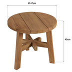 Kally - Table D'Appoint De Jardin - Marron