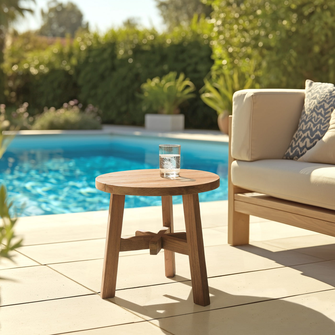 Kally - Table D'Appoint De Jardin - Marron