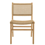 Valeria - Lot De 2 Chaises Jardin - Bois Clair/Beige