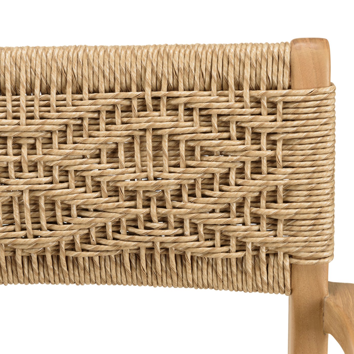 Valeria - Lot De 2 Fauteuils Jardin - Bois Clair/Beige