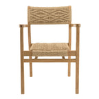Valeria - Lot De 2 Fauteuils Jardin - Bois Clair/Beige