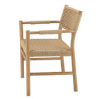 Valeria - Lot De 2 Fauteuils Jardin - Bois Clair/Beige