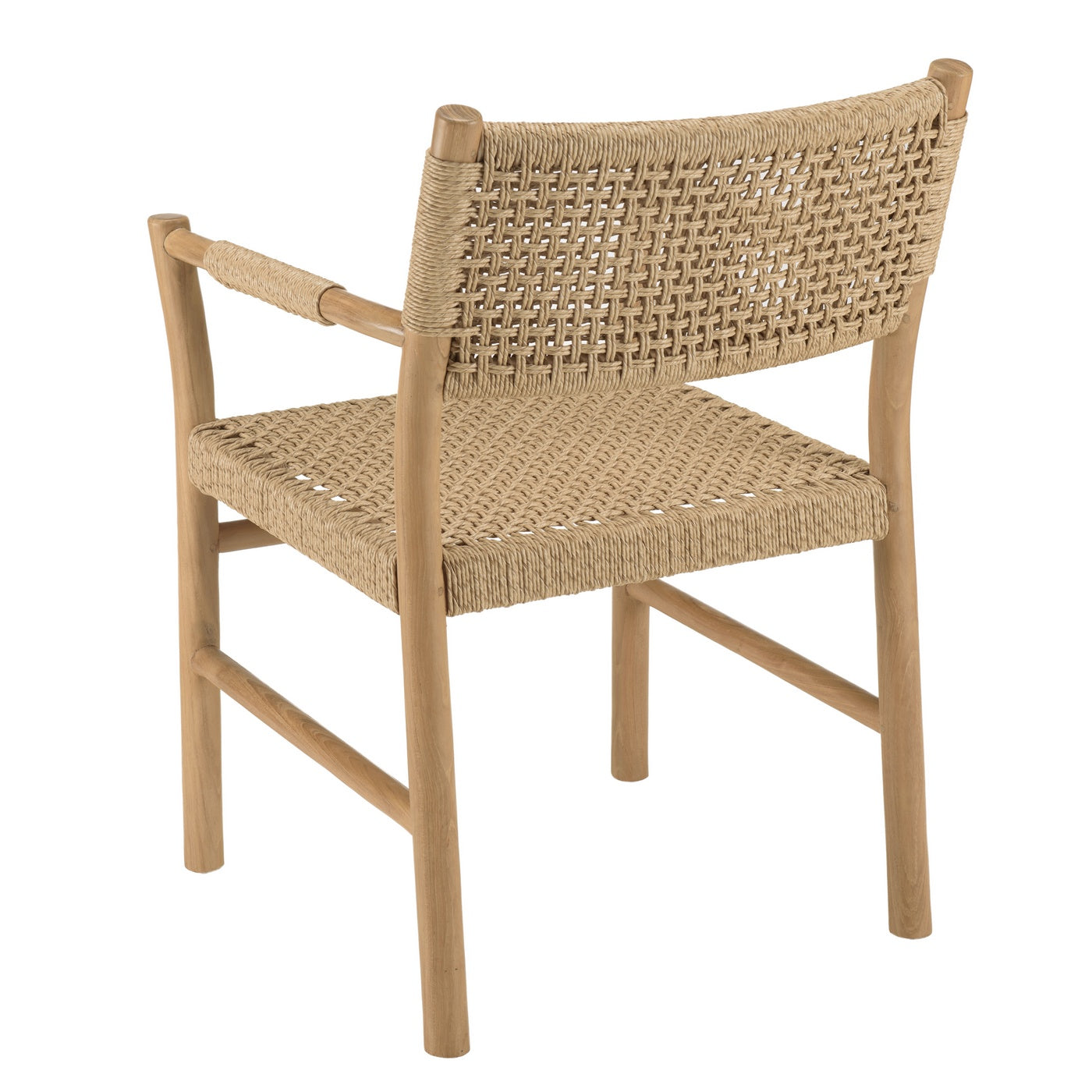 Valeria - Lot De 2 Fauteuils Jardin - Bois Clair/Beige