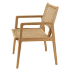 Valeria - Lot De 2 Fauteuils Jardin - Bois Clair/Beige