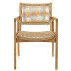 Valeria - Lot De 2 Fauteuils Jardin - Bois Clair/Beige