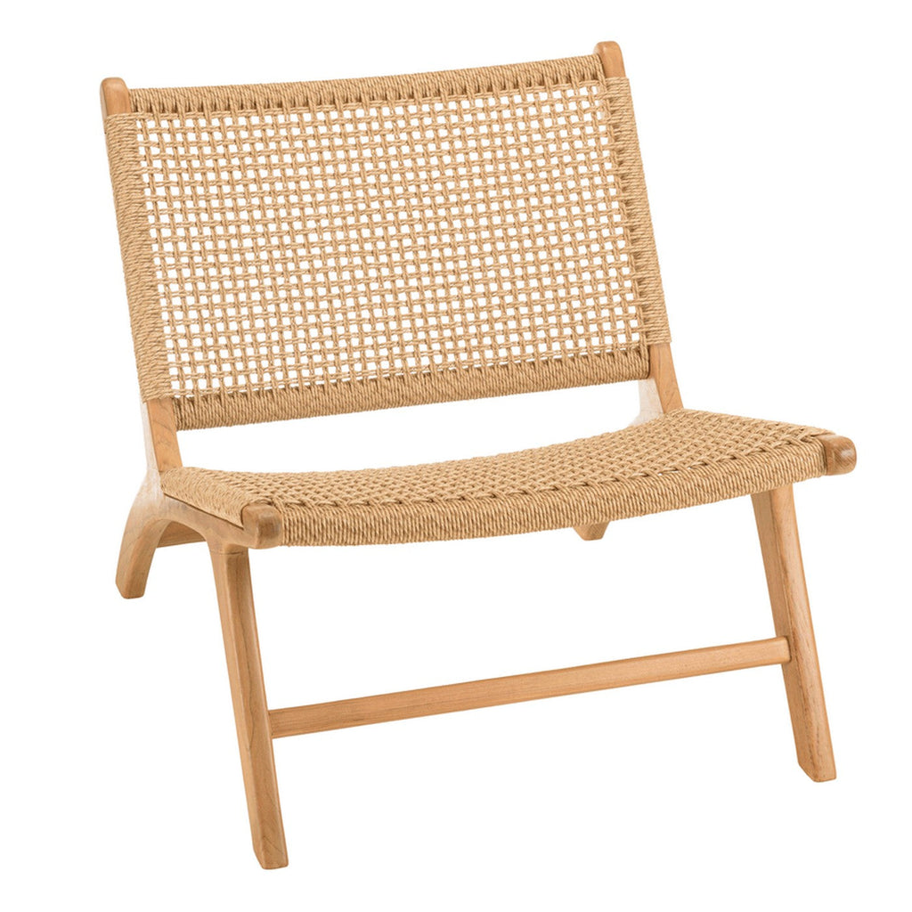 Valeria - Lot De 2 Fauteuils Jardin - Bois Clair/Beige