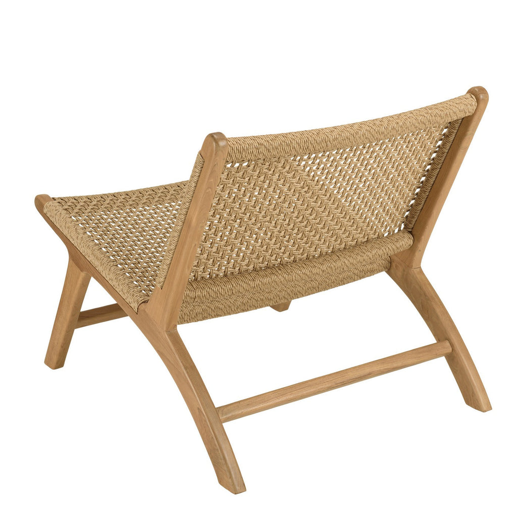 Valeria - Lot De 2 Fauteuils Jardin - Bois Clair/Beige