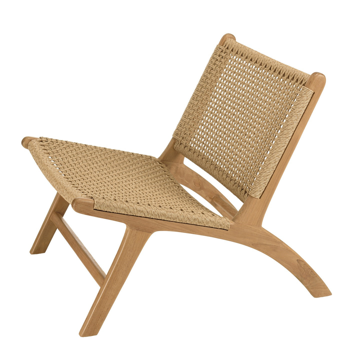 Valeria - Lot De 2 Fauteuils Jardin - Bois Clair/Beige