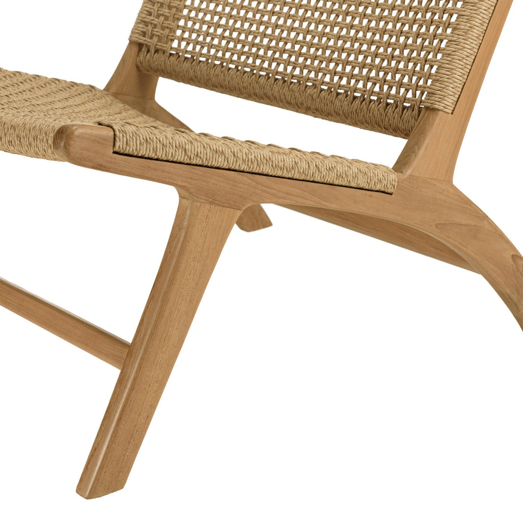 Valeria - Lot De 2 Fauteuils Jardin - Bois Clair/Beige