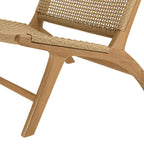 Valeria - Lot De 2 Fauteuils Jardin - Bois Clair/Beige