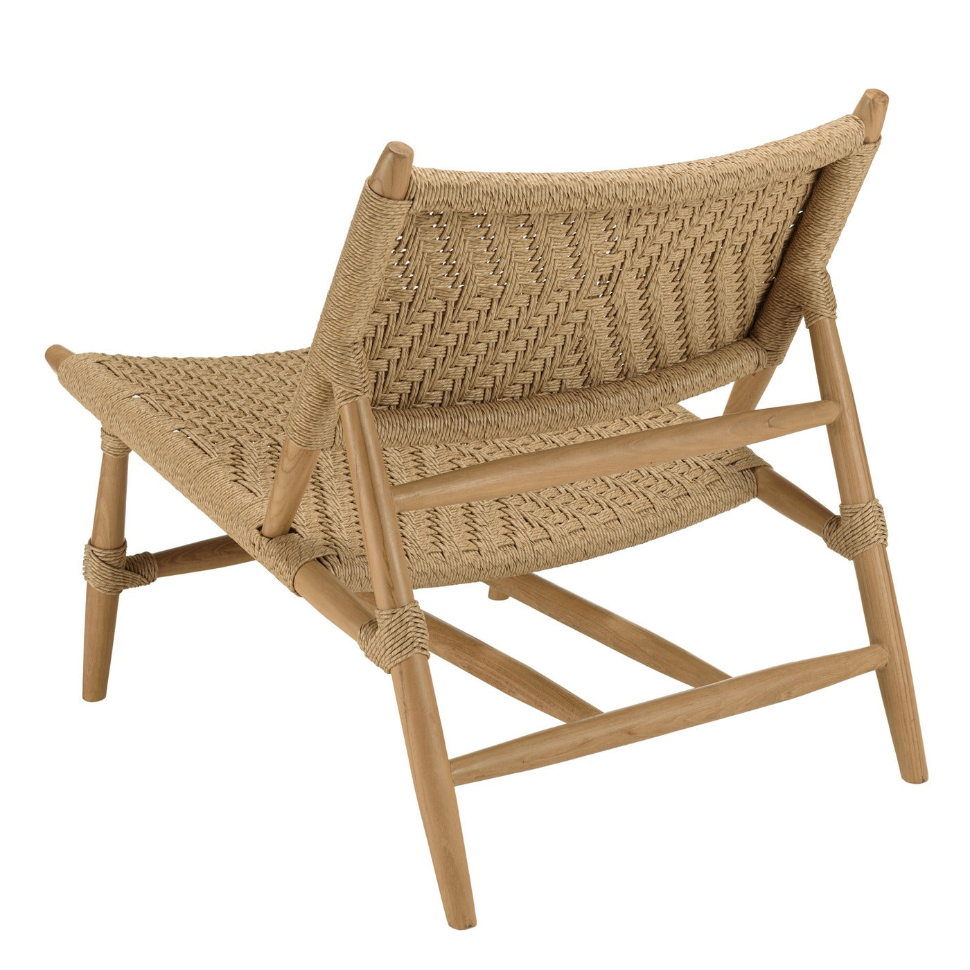 Valeria - Lot De 2 Fauteuils Jardin - Bois Clair/Beige