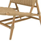 Valeria - Lot De 2 Fauteuils Jardin - Bois Clair/Beige