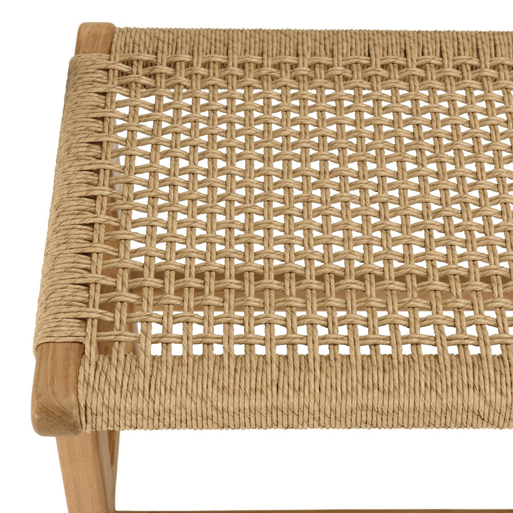 Valeria - Banc De Jardin 3 Places - Bois Clair/Beige
