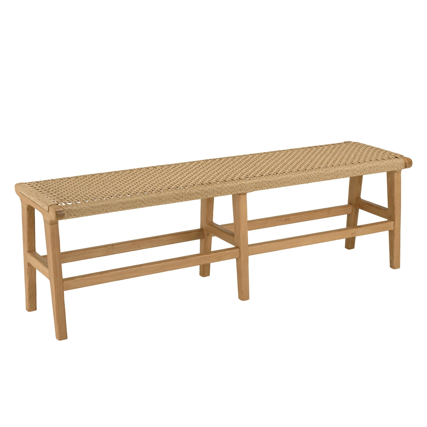 Valeria - Banc De Jardin 3 Places - Bois Clair/Beige