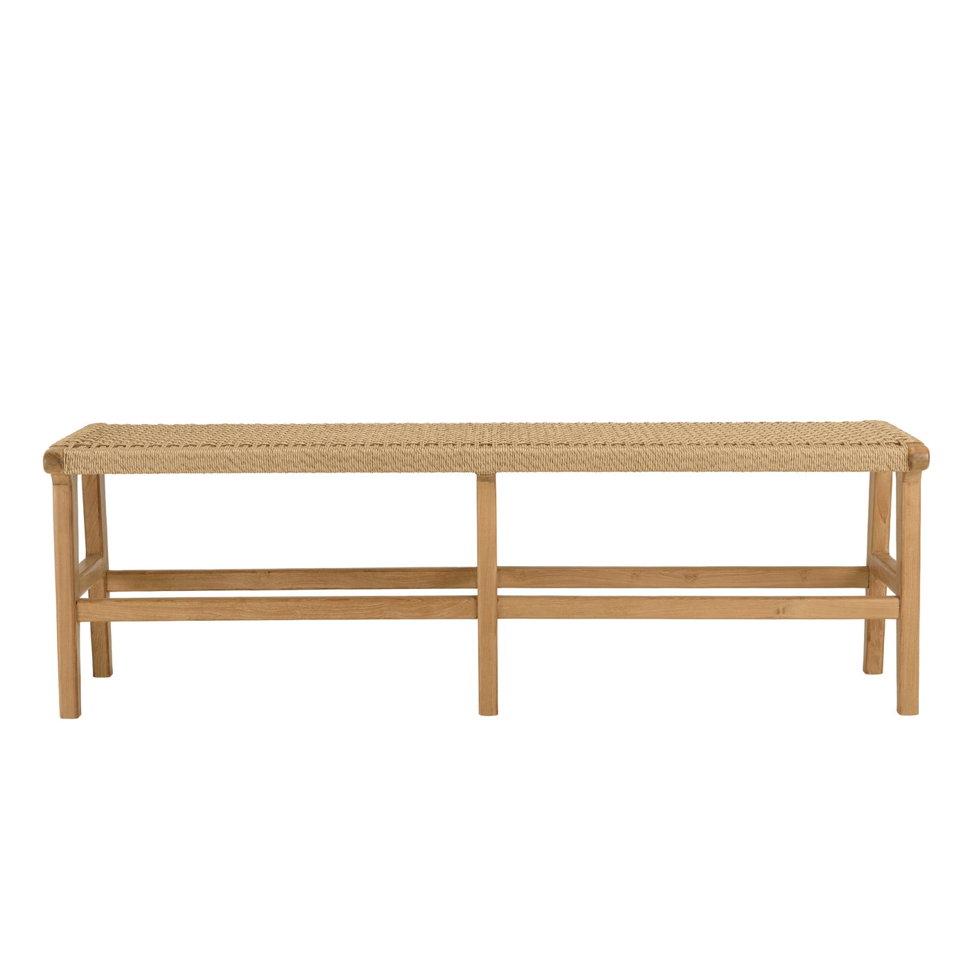 Valeria - Banc De Jardin 3 Places - Bois Clair/Beige