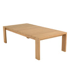 Valeria - Salon De Jardin 6 Places - Beige/Blanc/Bois Clair