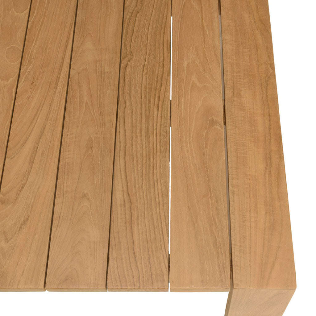 Valeria - Salon De Jardin 6 Places - Beige/Blanc/Bois Clair