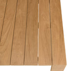 Valeria - Salon De Jardin 6 Places - Beige/Blanc/Bois Clair
