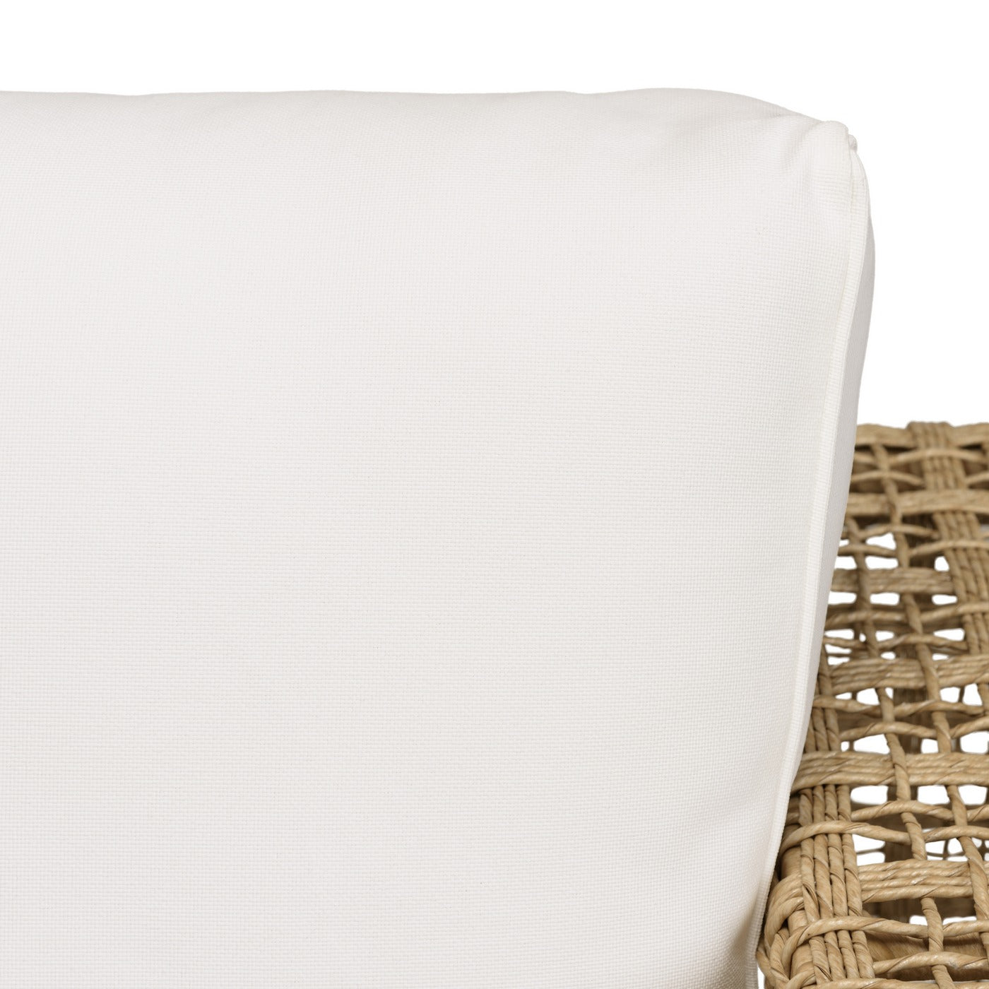 Valeria - Salon De Jardin 6 Places - Beige/Blanc/Bois Clair