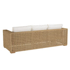 Valeria - Salon De Jardin 6 Places - Beige/Blanc/Bois Clair