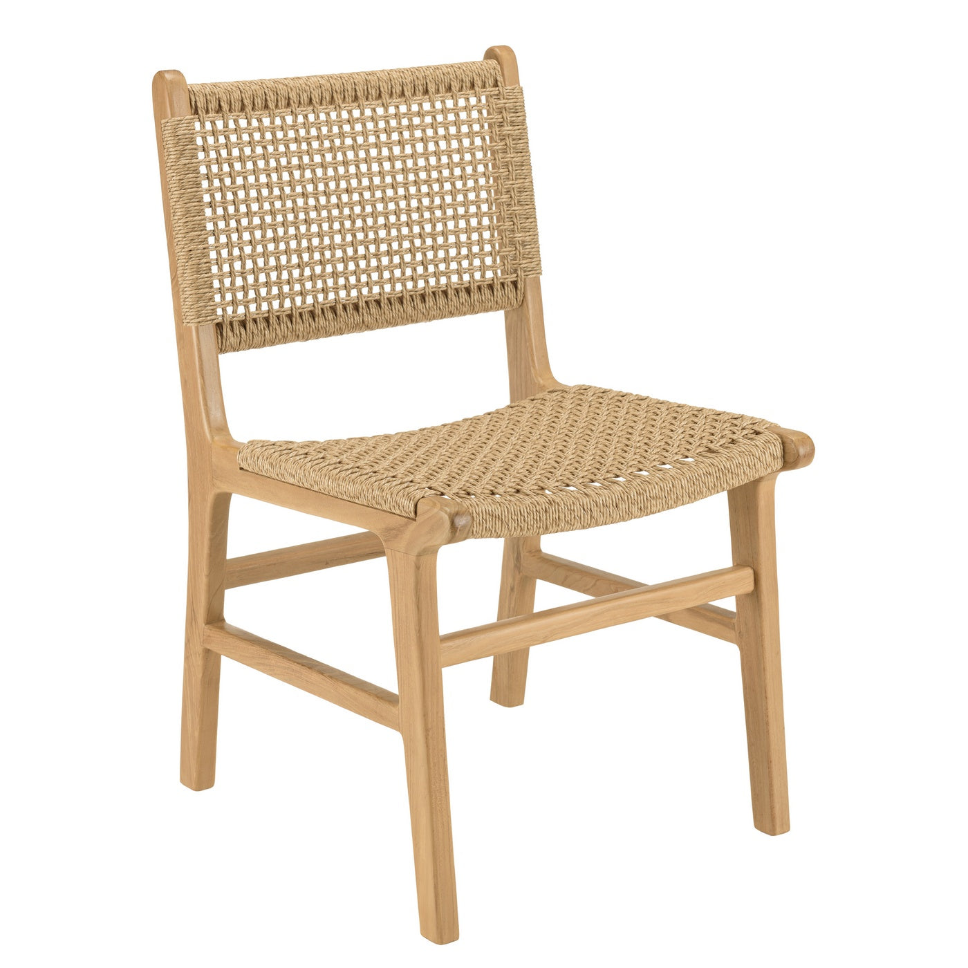 Valeria - Salon De Jardin 6/8 Pers - Beige/Bois Clair/Marron