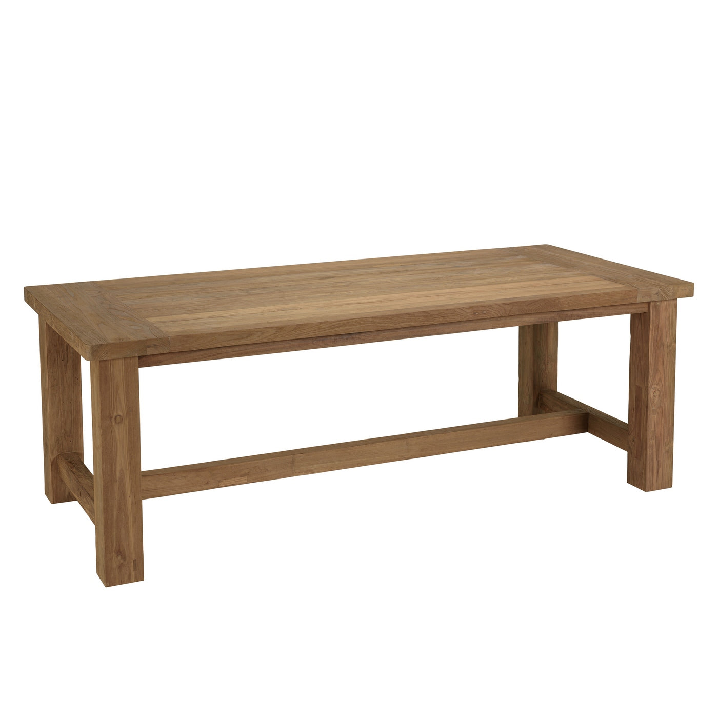Valeria - Salon De Jardin 6/8 Pers - Beige/Bois Clair/Marron