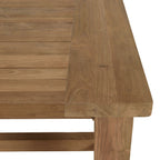 Valeria - Salon De Jardin 6/8 Pers - Beige/Bois Clair/Marron