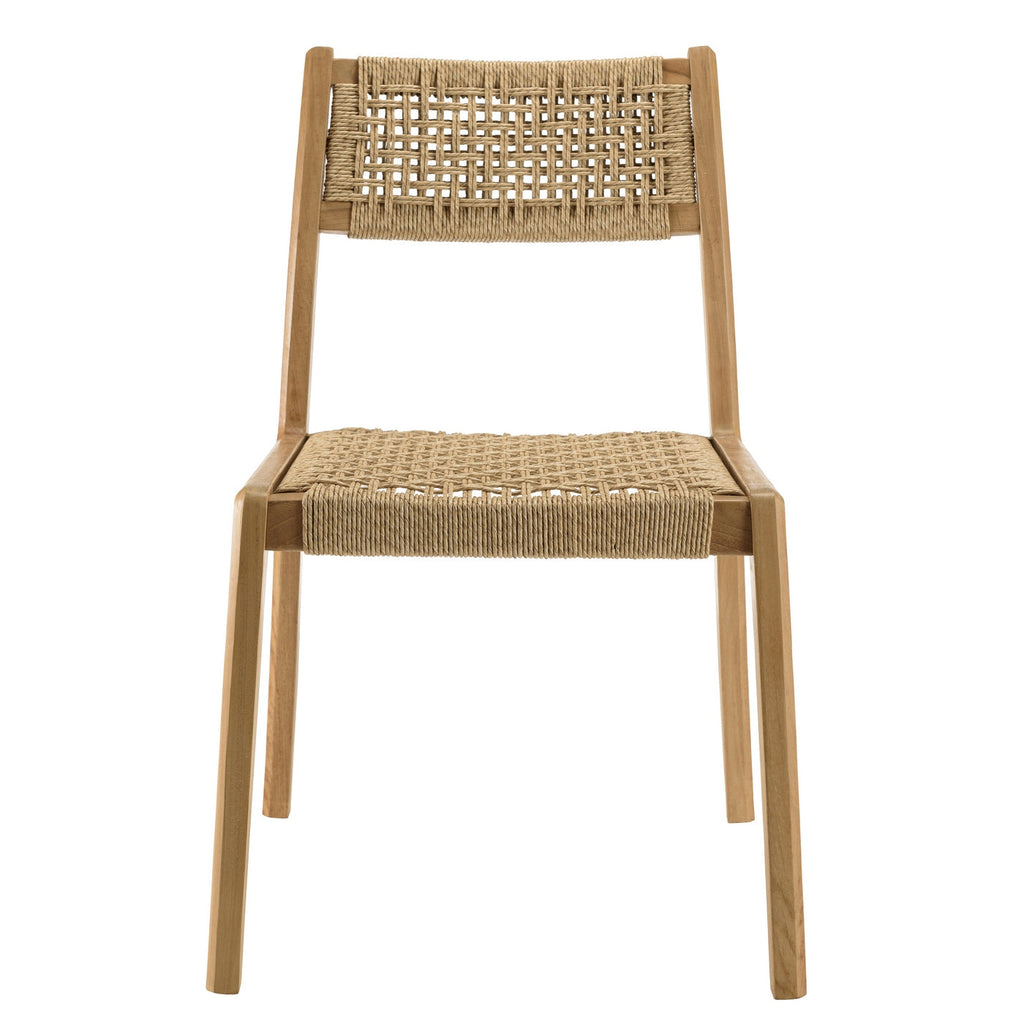 Valeria - Salon De Jardin 6/8 Pers - Beige/Bois Clair/Marron