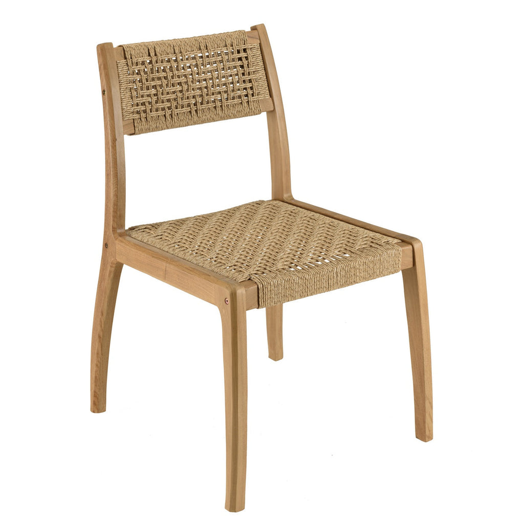 Valeria - Salon De Jardin 6/8 Pers - Beige/Bois Clair/Marron